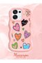 Oppo F31 5g Compatible Case Camera Protector Pink Silicone Couple Phone Case Heart Pattern - 2