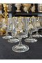 BOHEMIA CRYSTAL, PEARL-EMBELLISHED, BRONZE-TONE, GOLD-GILT DETAILED MEŞRUBAY-T COFFEE-SIDE WATER GLASS 140 ML