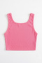 Pink Star Embroidered Corded Strap Crop Blouse for Girls - Cindy - 3