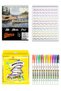 A5 200 Gr Spr Mix Media Pad 20 Yp Graphmaster Shimmer Illuminated Marker Pen Set 12 Colors Cardboard Box