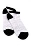Set of 6 Black-White Figured Women's Socks - Soft Cotton - 4
