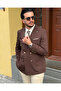 Men's Premium Italian Style Combination Double-Breasted Suit – Double-Button Slim Fit Jacket and Fabric Pants - 3