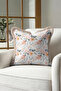 Floral Pastel Peony Fringed Pillowcase - Romantic Spring Powder Mink Tassel Throw Pillow Cover - 7