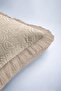Abstract Beige Geometric Motif Fringed Pillowcase-Boho Ethnic Mink Ecru Cream Tassel Throw Pillow Cover - 8