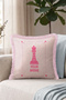 Your Turn Fringed Pillowcase-Chess Concept Modern Powder Pink Tassel Throw Pillow Cover - 4