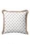 Minimalist Floral Pattern Elegant Fringed Pillowcase-Nordic Floral Mink Tassel Throw Pillow Cover - 6