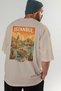 Istanbul Turkey 2 Beige Oversize Country City Back Printed Unisex T-Shirt 100% Cotton Premium - 7