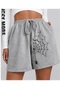 Unisex Oversize Relaxed Fit High Waist Special Design Printed Summer Shorts