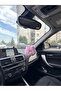 Automobile Rear View Ornament Pink Cat Face Rear View Ornament Pink Cat Plush Auto Ornament - 3