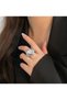Heart Shaped, Gold Tone Cupid Ring Wrist Watch with Quartz Movement, Stainless Steel Band - 6