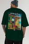 Jamaica Green Oversize Country City Back Printed Unisex T-Shirt 100% Cotton Premium - 6