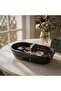 Marble Dough Bowl 10" Inches Black Key Bowl For Dining Table Décor, Ideal Decorative Bowl - 5
