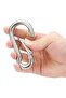 2Pcs 5.3 Inches Galvanized Steel Carabiner Clips, Silver, Spring Snap Hook for Dog Leash, Hammock, Aerial Yoga,Gym Pulldown Attachment, Exercise Machine, Heavy Duty - 3