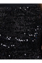 Black Sequin Pencil Maxi Skirt - 3