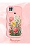 Redmi 9C Compatible Case Camera Protector Pink Silicone Couple Phone Case Floral Pattern - 2