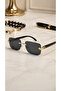 Avior- Men's Sunglasses Uv 400 Sun Protection Popular Style Stylish Glasses Frameless Glass - 2