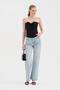 Women's Corset with Jacket Front Closure Detail and Covered Chest Design - 5