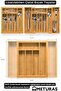Nht Shop Kitchen Bamboo Adjustable Drawer Cutlery Holder with Adjustable Size 5-7 Compartments 818517 - 2