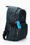 Unisex Petrol Green Backpack with Clinker Laptop Compartment, Crinkle Waterproof Travel School Bag 40X30X15Cm - 3