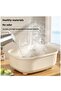 Dish Drying Rack and Drain Board with Lid Cover, Nursing Bottle Holder, Kitchen Plate Cup Dish Drying Rack Tray Cutlery Dish Drainer - 7