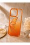 iPhone 14 Pro (6.1 Inch) Compatible Silvery Transparent Butterfly Patterned Color Gradient Processing Stone Detailed Metal Camera Protected Hard Silicone Butterfly Case