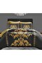 lazzaro home feel the difference Double Duvet Set - Premium Microfiber Reversible Duvet Cover Double (200 x 200 cm) 3 PCs - 2