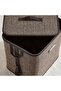 Dorian Bamboo Laundry Hamper with Handle 40x30x40cm-Natural/Black - 2