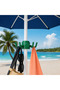Umbrella Accessory Hanger - Sun Umbrella Hanger - Umbrella Pole Hanger - Emerald Green Beach Umbrella Hanger - Adjustable Umbrella Hook - Umbrella Hanging Bracket