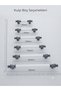 Doruk Furniture Cabinet Handle 96 mm - 128 mm - 160 mm - 192 mm - 224 mm - 320 mm Black-White-Gold-Smoke-Chrome-Antique Yellow 1St Quality Metal - 3