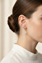 Yellow Color Star and V Shaped Zircon Stone 4-Piece Bijouterie Earring Set - 2