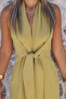 Olive Low-Cut Zippered Jumpsuit - 5