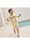 Set of 3 Crew Neck Short Sleeve T-shirt and Shorts Set with Assorted Print - 3