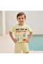 Set of 3 Crew Neck Short Sleeve T-shirt and Shorts Set with Assorted Print - 4