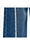 Mid-Rise Wide Leg Jeans with Frayed Trim - 5