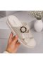 1608-1 Women's Orthopedic Slippers with Anatomical Sole and Cross Straps, Comfortable Daily Summer Slippers with Stylish Buckle Detail - 3