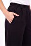 Muslin Gabardine Mixed Loose Fit Pants - 3