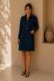 Dark Blue Denim Shirt Dress - 2