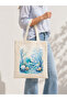 Sea Concept Printed Raw Cloth Bag, Shoulder Bag, Shopping Cloth Bag, Sublimation Printed Cloth Bag - 2