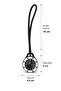 Black Shk4009 Pop Bag Charm,With Watch Strap,Octagonal Design,Unisex,With Box,Wristwatch and Bag Charm - 8