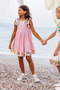 Ruffle Detailed Pink Cotton Summer Dress - 3