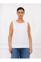 2-Piece Large Size Viscose Strap Blouse Navy+White - 2
