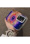 Oppo A5 5g Compatible Silicone Edge Hard Back Case Couple Phone Case Star Pattern - 4