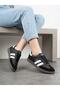 Women's Black Sneaker Daily Orthopedic Sole Walking Sports Shoes - 3