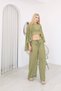Chiffon Belerin Blouse Trousers Green - 2