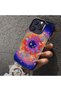 iPhone 17 Compatible Silicone Edge Hard Back Case Couple Phone Case Star Pattern - 4