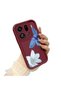 Oppo Find X9 Pro 5g Compatible Case Camera Protector Burgundy Silicone Couple Phone Case Floral Pattern - 2
