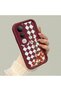 Vivo V50 Lite Compatible Case Camera Protector Burgundy Silicone Couple Phone Case Floral Pattern - 3