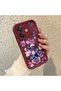 Oppo A3X 5g Compatible Case Camera Protector Burgundy Silicone Couple Phone Case Butterfly Pattern - 3