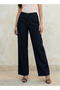 Wide Leg High-Rise Jeans with Elastic Waist