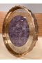 Tray with Wood and Glass Details, Volanli Model, Marble Pattern, Antique Color, Medium Size, Diameter 36 cm - 3